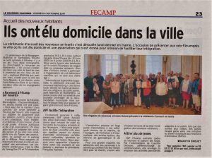 article de journal en date du 3 septembre 2019