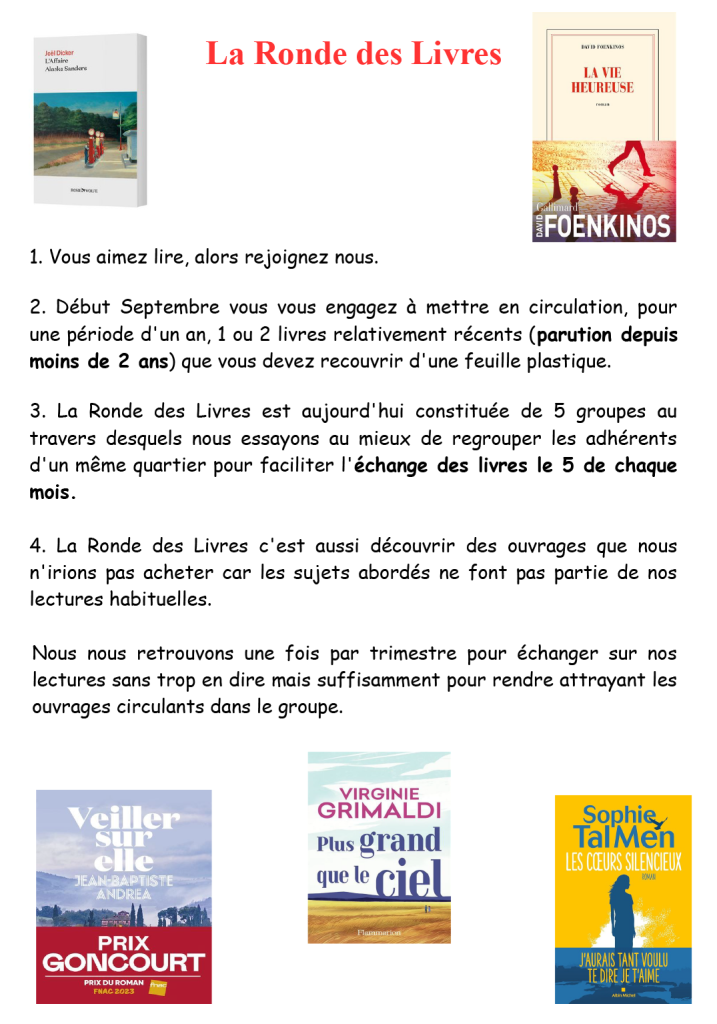 Fiche ronde des livres