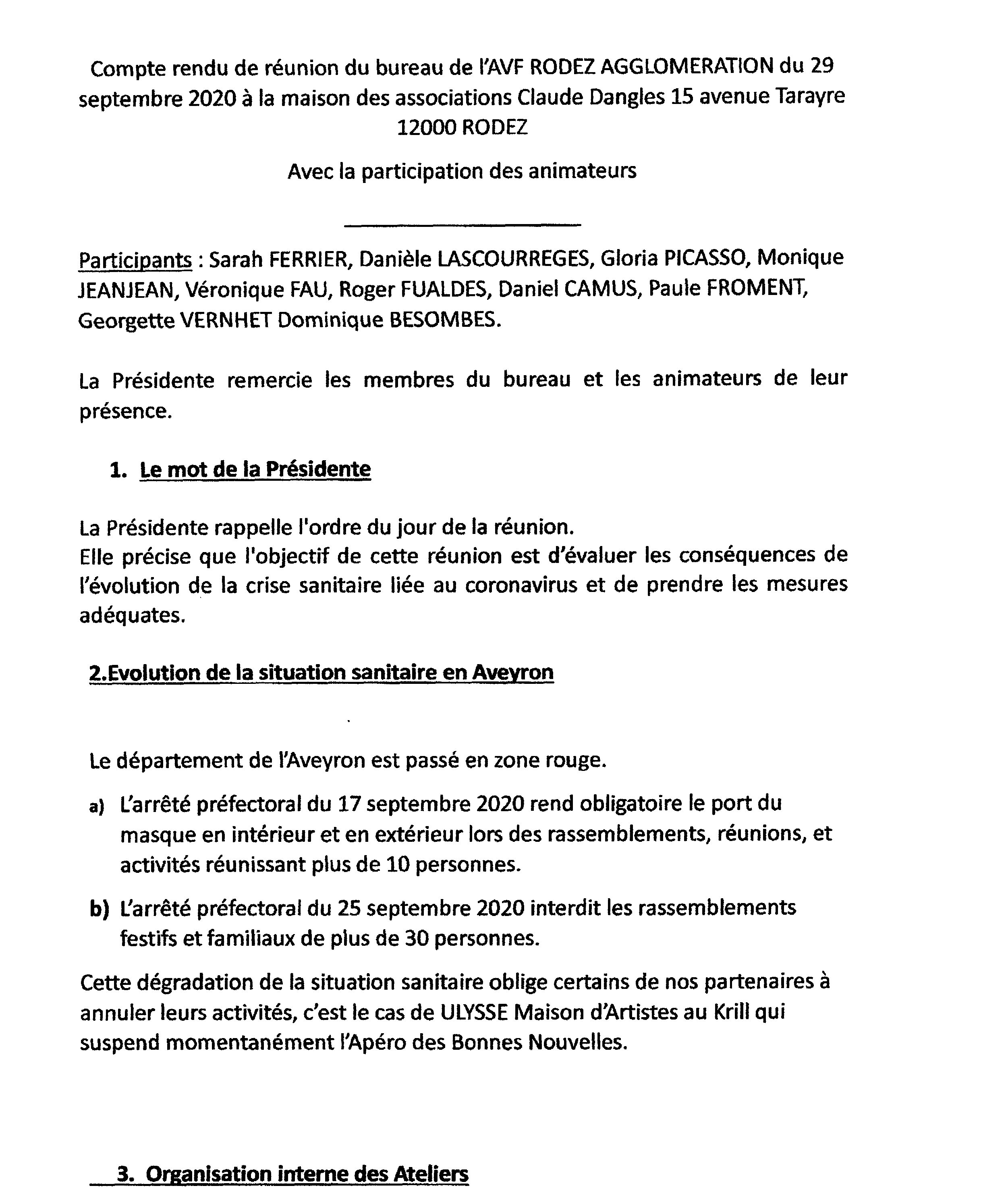 COMPTE RENDU réunion 29092020 page 1  Rodez